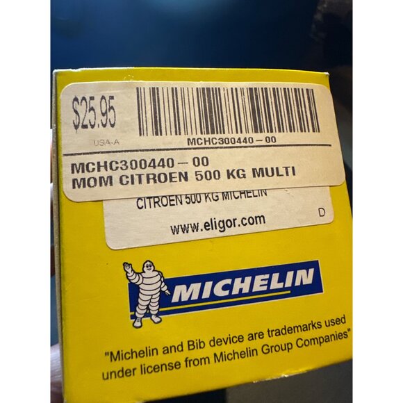 Eligor 1/43 Michelin Citroen 500 KG Model Car Yellow Blue Die-Cast Display Box - Picture 2 of 9